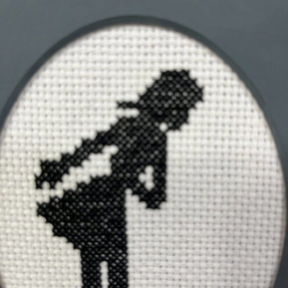 Vintage Pictures Cross Stitch Old English Colonial Man Woman Crafts Cottagecore - Picture 4 of 5